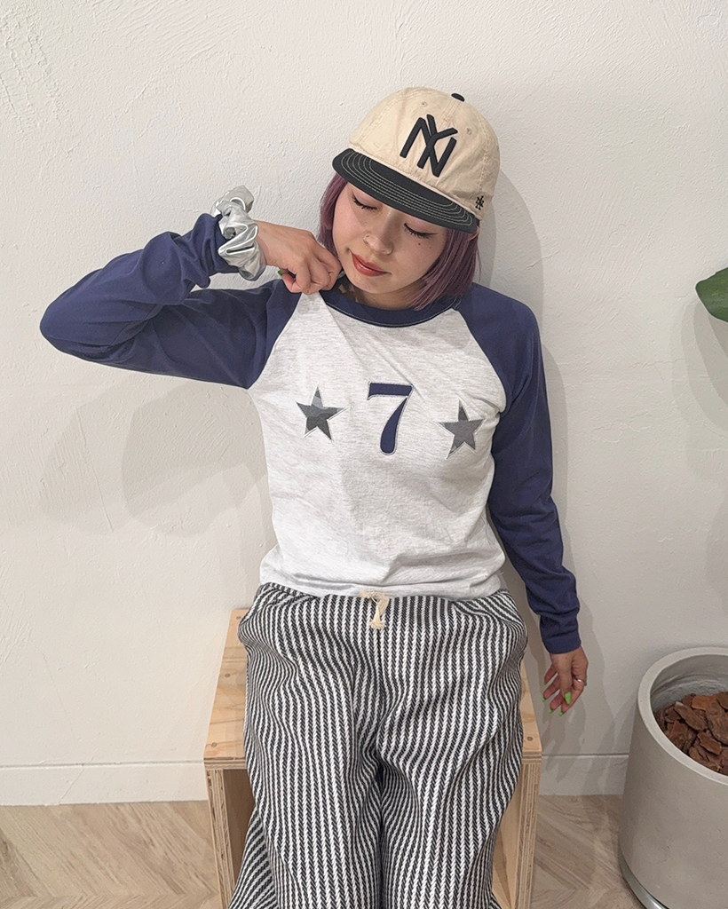 FANTASTICS　ラグランスリーブシャツ リラックスラグランスリーブシャツ＜グリーンイエロー＞(XS グリーン