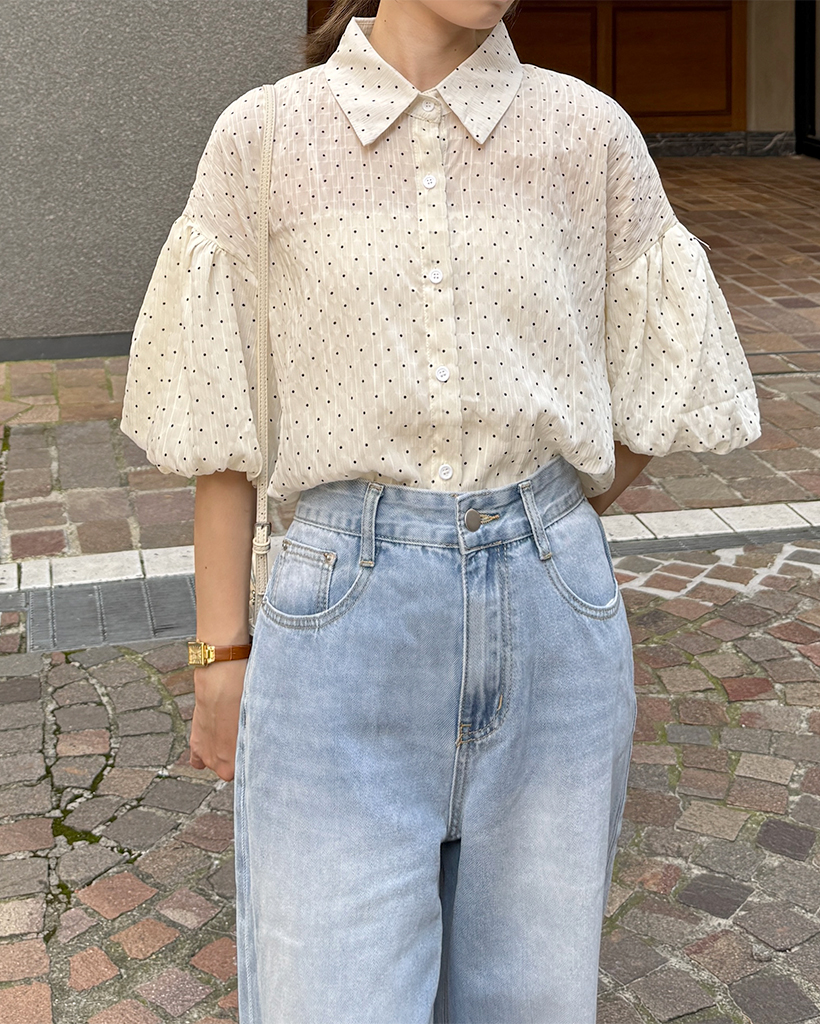☆ブラウス　トップス　バルーンブラウス SENSE OF PLACE｜クロップドバルーンブラウス | Rakuten Fashion
