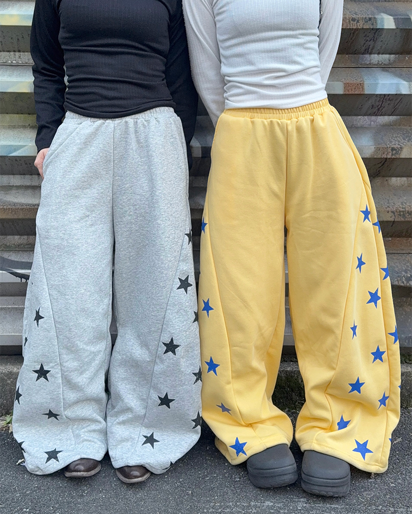 スター付きジョガースウェットパンツ