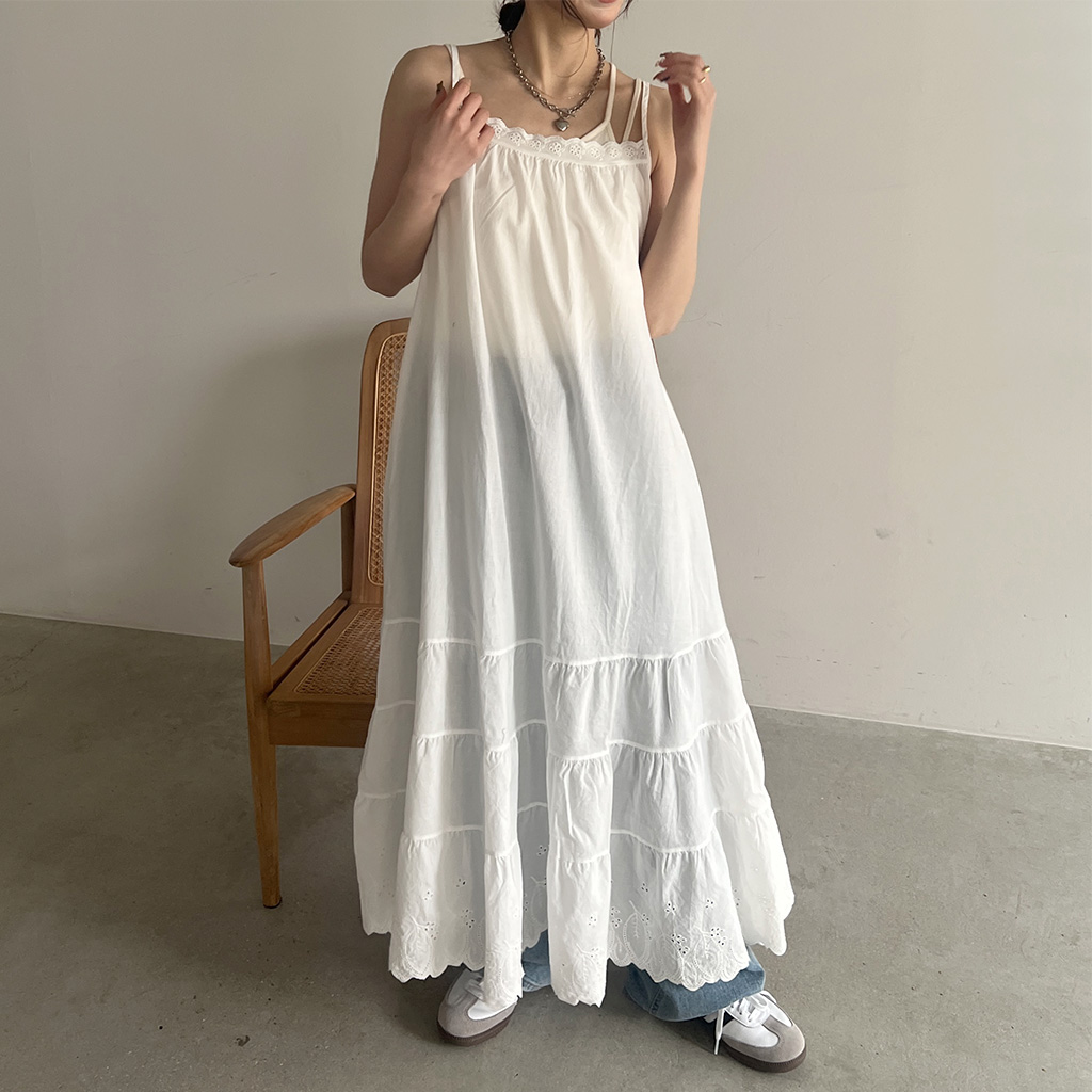 レースカンカンキャミワンピース | ファッション通販サイト NUGU