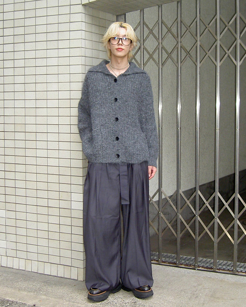 ユニセックス)リブタートルネックカーディガン | ファッション通販