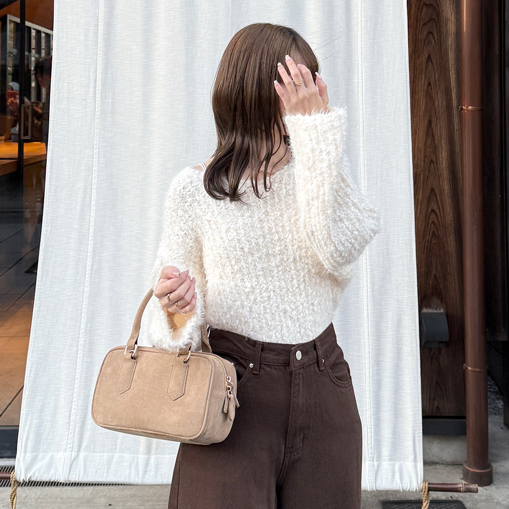 No.3113商品 ブークレディテールVネックニット | ファッション通販サイト NUGU