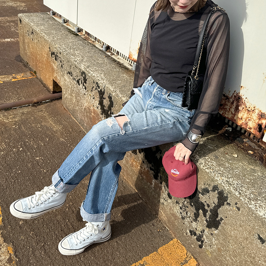 レイヤードシースルーTシャツ | ファッション通販サイト NUGU