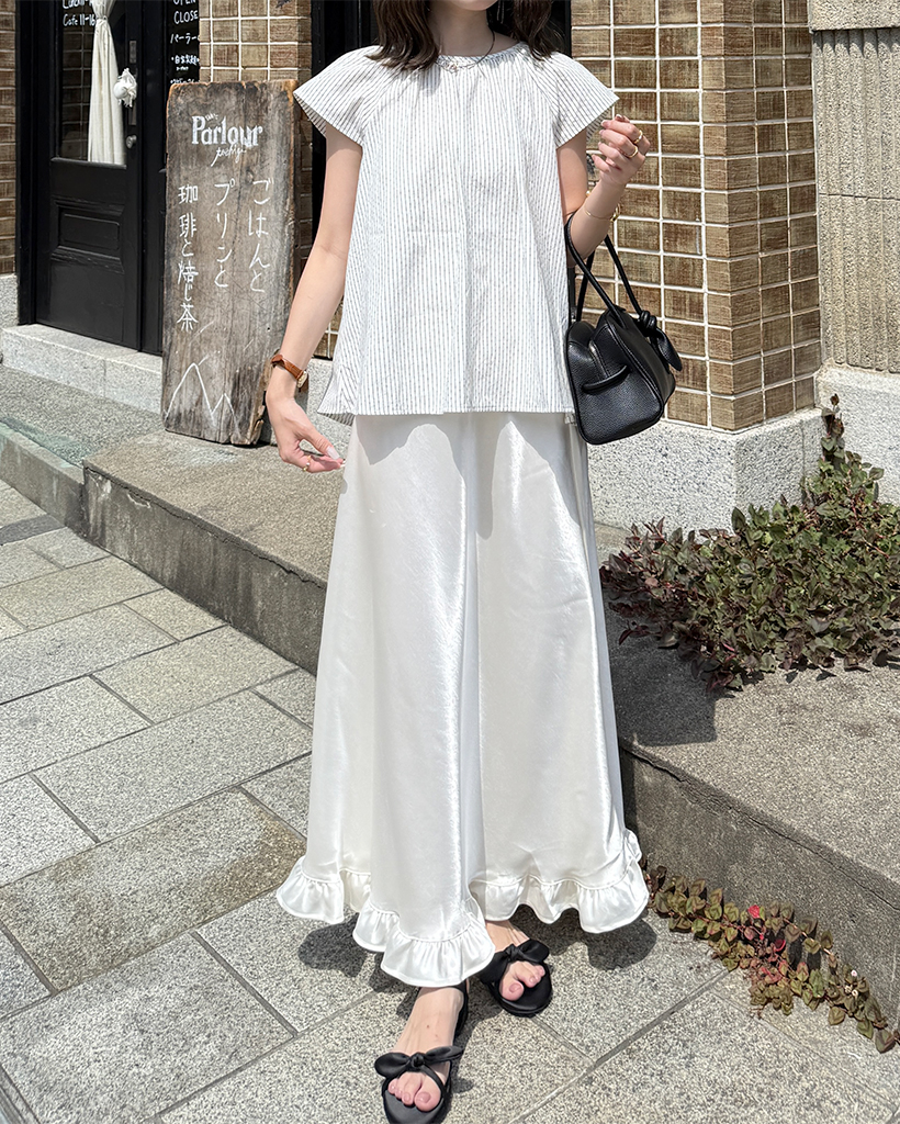 【専用】　NAKAGAMIキュロットロングスカート ベルト付きサイドスリットロングスカート・キュロット [510351