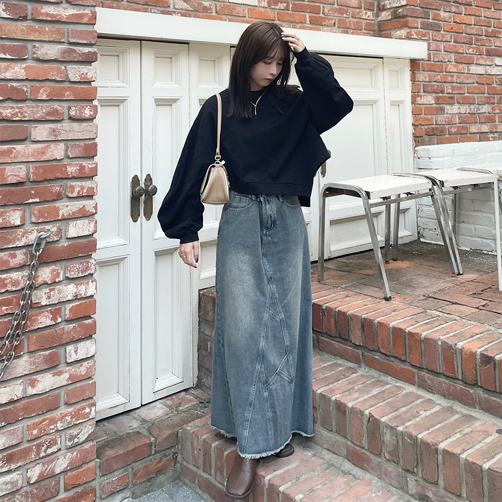 マーメイドデニムロングスカート | ファッション通販サイト NUGU