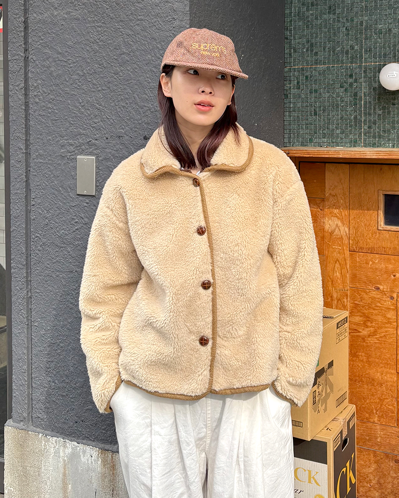 カラーポイントボアジャケット | ファッション通販サイト NUGU