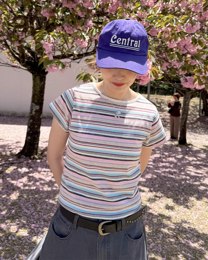 マルチボーダーショートスリーブTシャツ