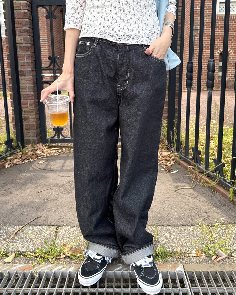 ワイドローデニムパンツ | ファッション通販サイト NUGU