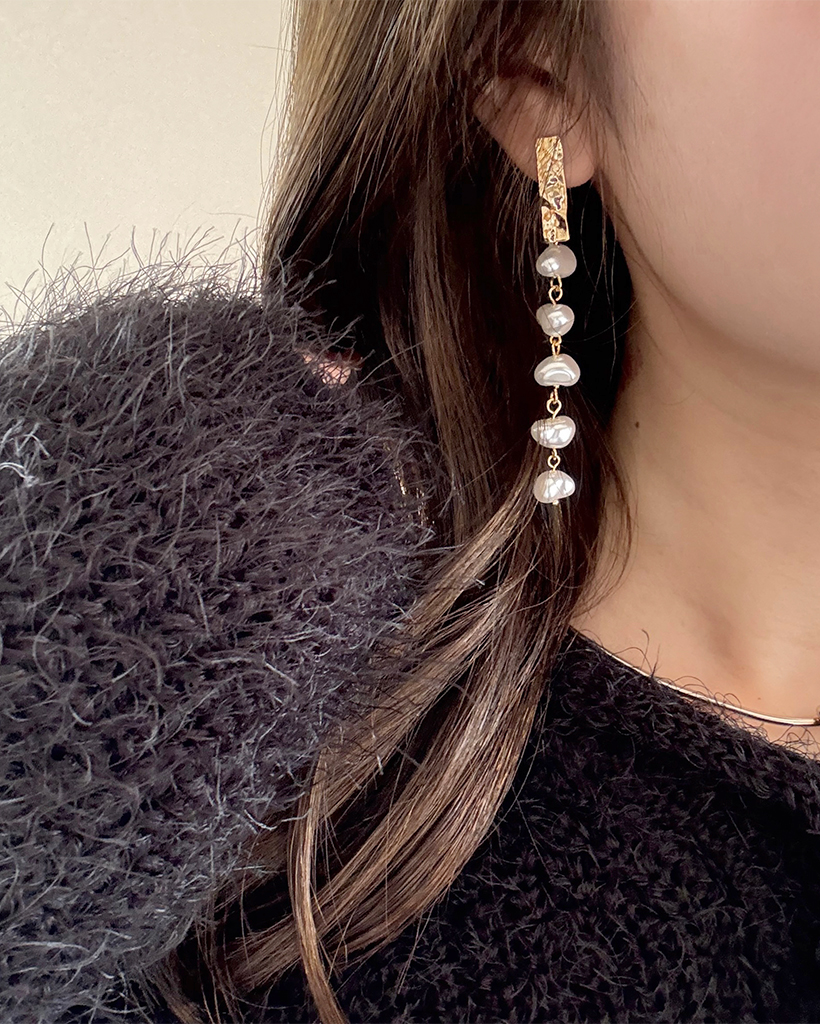 ハートパールピアス | ファッション通販サイト NUGU