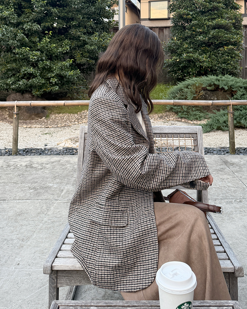 BRUNELLO CUCINELLI リネンウールシルク ハウンドトゥースJKT Brunello Cucinelli Linen, Wool & Silk Twill Sport Jacket