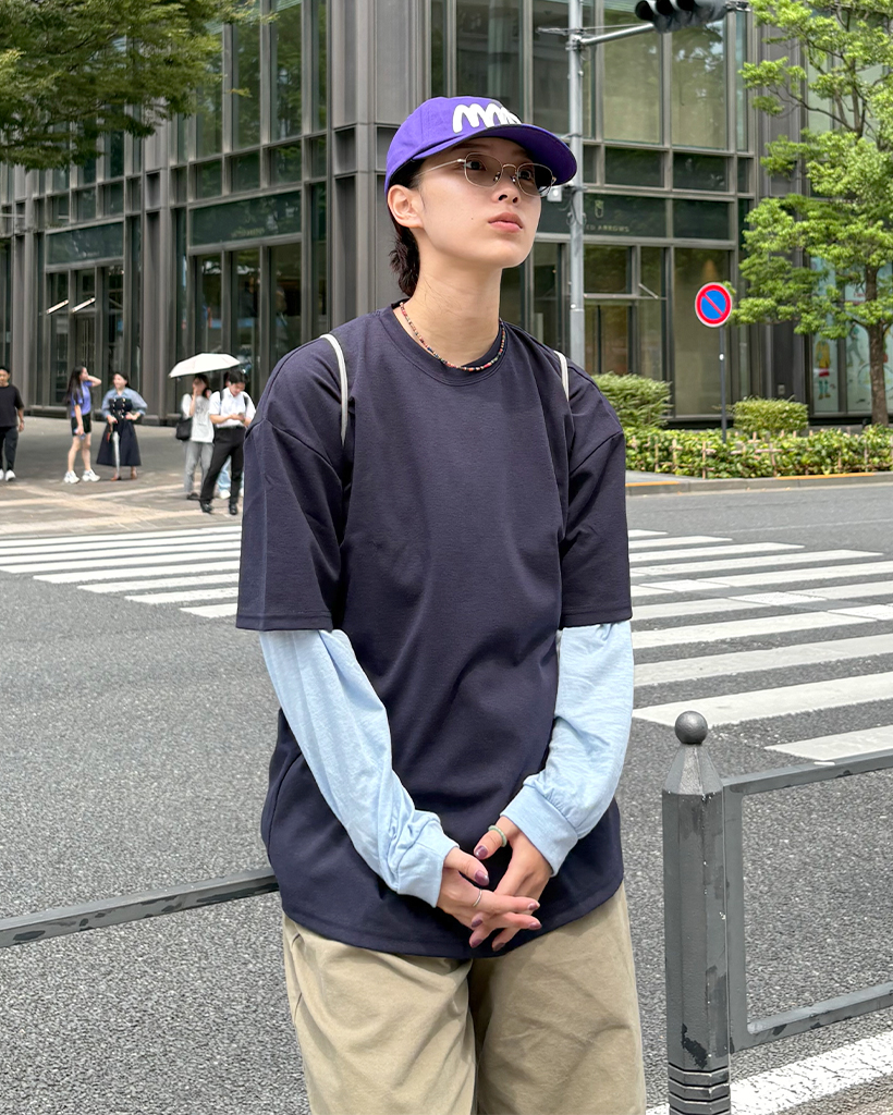 最終お値下げ　2024春夏　新品タグ付き　ANREALAGE 半袖　ユニセックス ユニセックス)オーバーフィットベーシック半袖Tシャツ