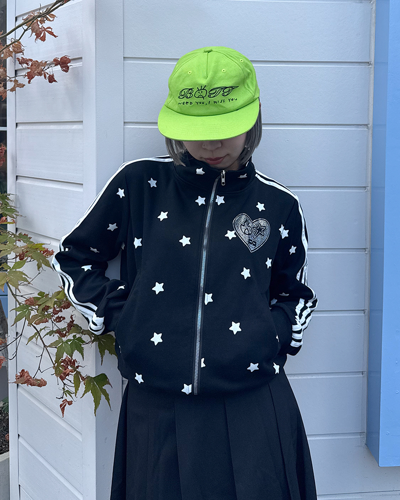 MU SPORTS ブラック ジップアップジャケット スターパターントラックジップアップ | ファッション通販サイト NUGU