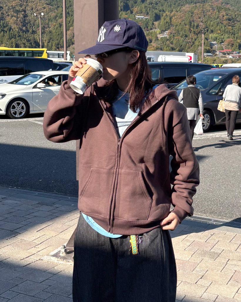 ユニセックス)カラー起毛フードジップアップ | ファッション通販サイト