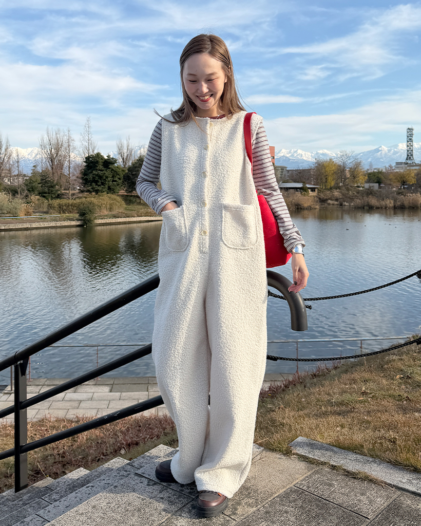 オーバーサイズブークレージャンプスーツ