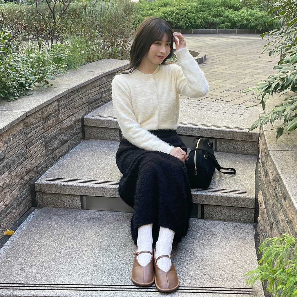 スカート machatt boucle knit skirt machatt boucle knit skirt