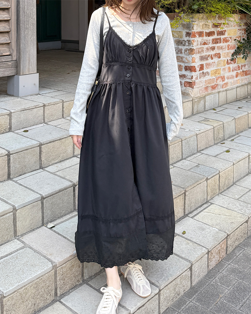 フォルテフォルテ イタリア製 コットン シルク ノースリーブ ロングワンピース Aletta vita ワンピース Aライン ノースリーブ スリーブレス 綿