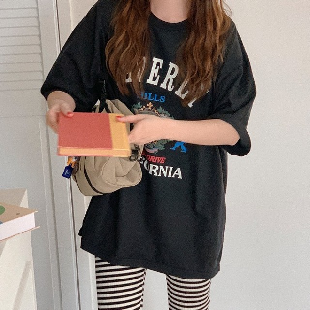 プリンティング ウォッシング ボックスTシャツ