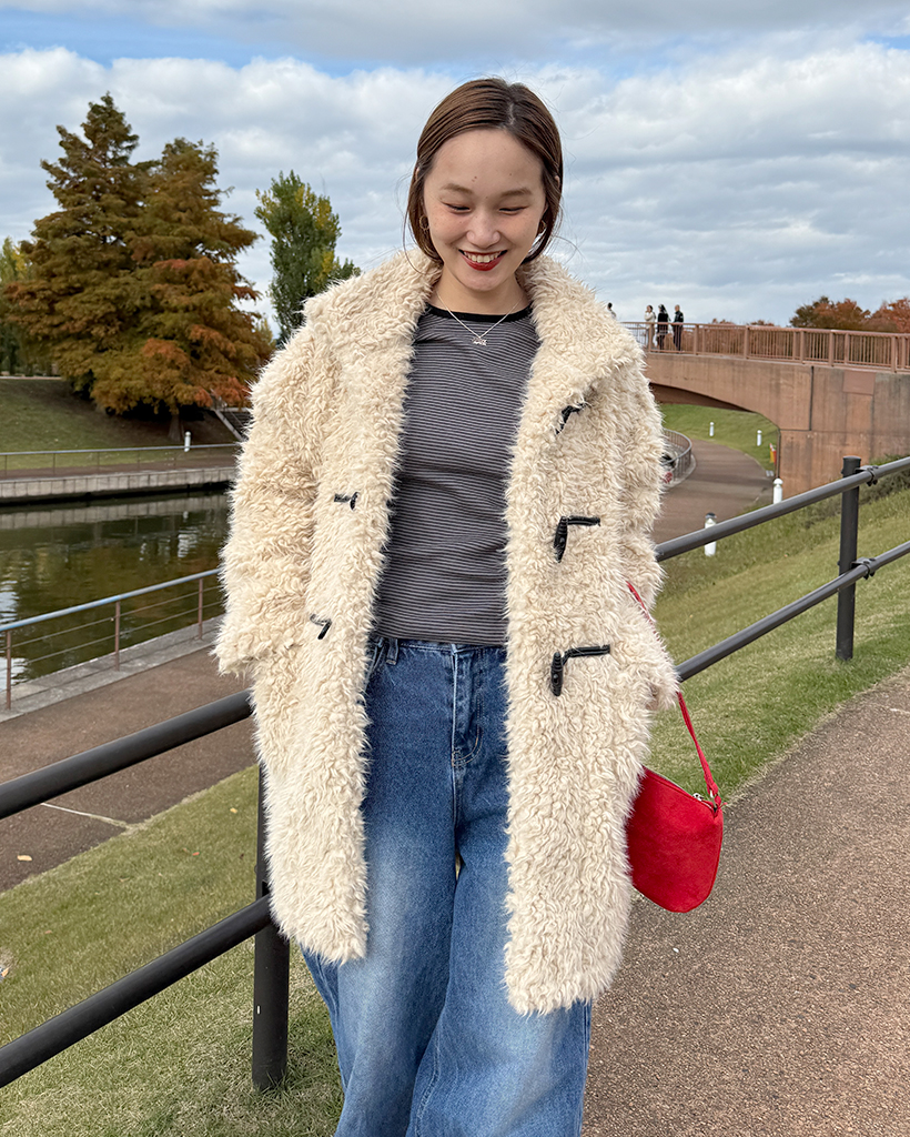 ブークレカラーダッフルコート | ファッション通販サイト NUGU