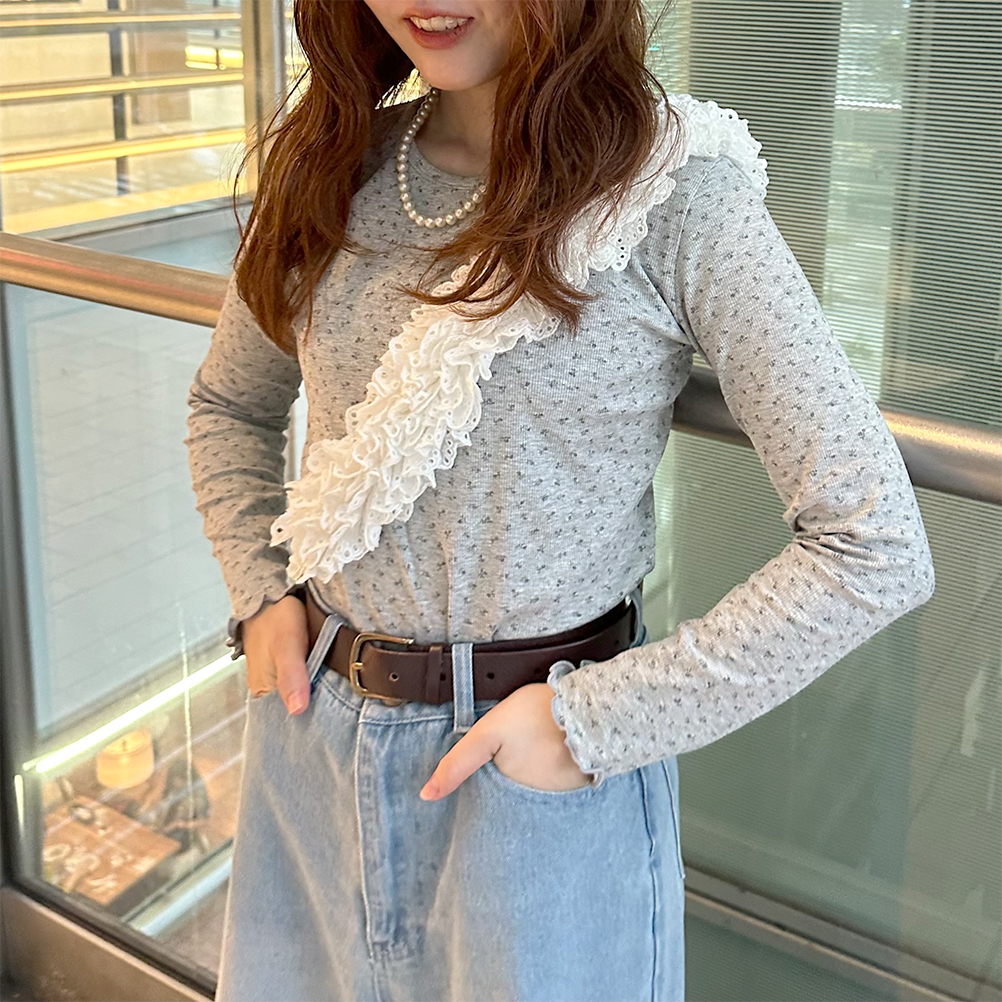 843 新品 Y/Project ワイプロジェクト トリプルカラー 長袖Tシャツ フラワーサーマルロングTシャツ | ファッション通販サイト NUGU