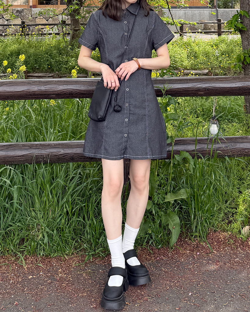 シャツデニムワンピース | ファッション通販サイト NUGU