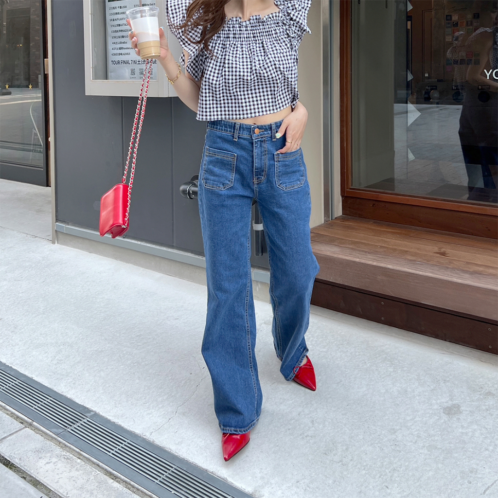 パッチポケットデニムパンツ | ファッション通販サイト NUGU