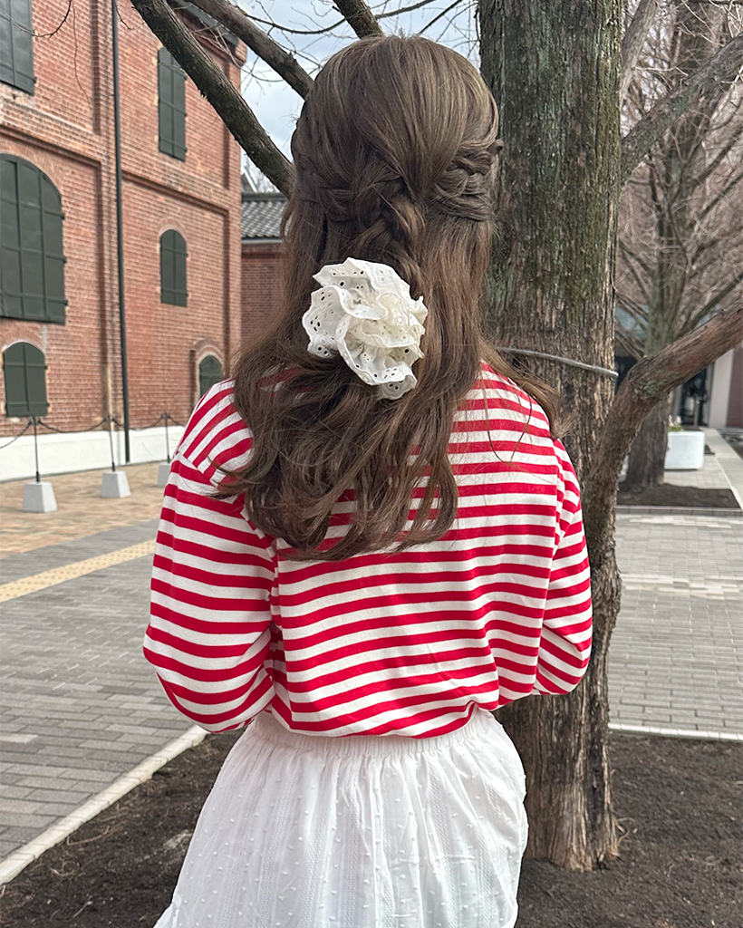 パンチングレースシュシュ | ファッション通販サイト NUGU