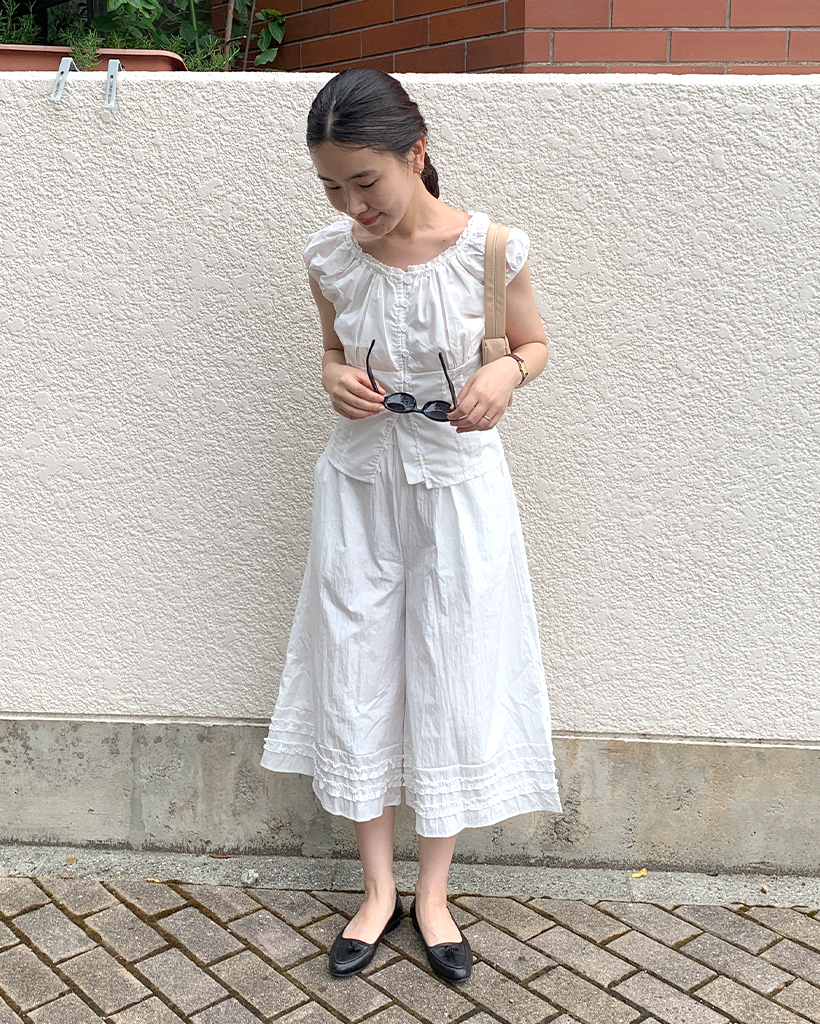 裾フリルカプリパンツ | ファッション通販サイト NUGU