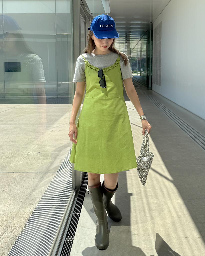 フリルビスチェミディ丈ワンピース | ファッション通販サイト NUGU