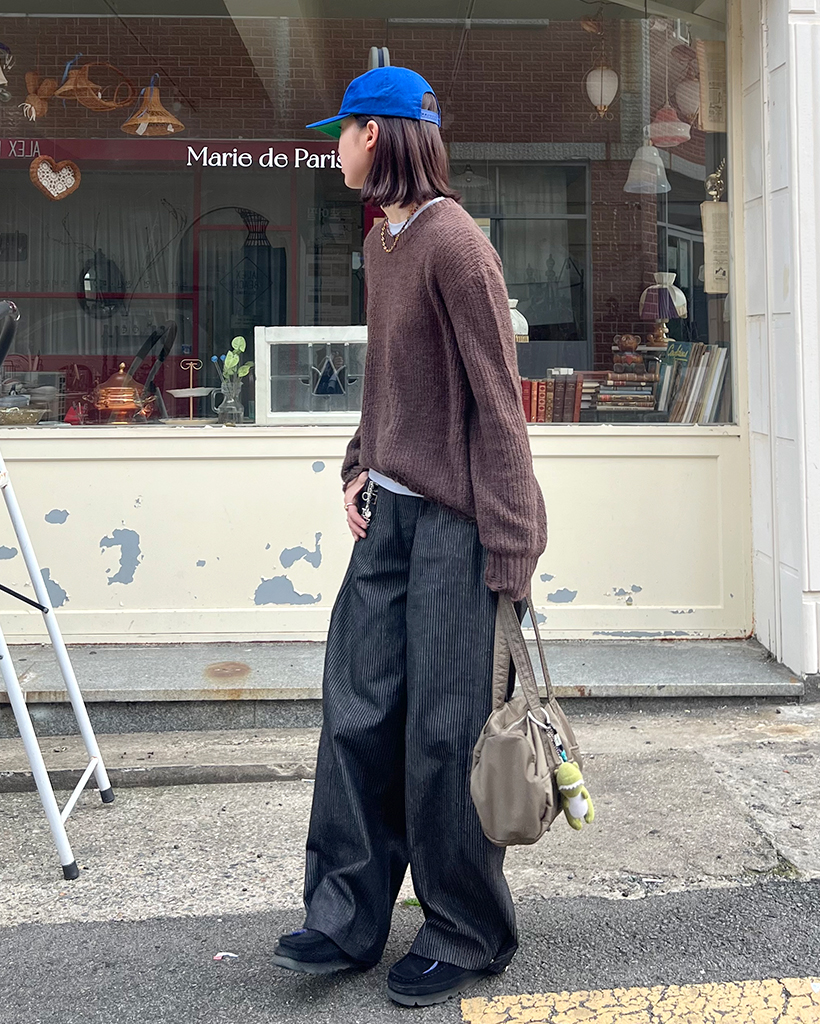 tumugu 　ワイドパンツ ストライプワイドデニムパンツ | ファッション通販サイト NUGU