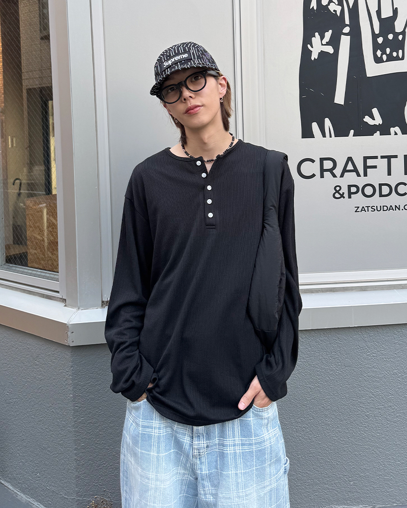 KAMIYA ヘンリーネックニットセーター Maison MIHARA YASUHIRO ONLINE STORE（メゾンミハラヤスヒロ