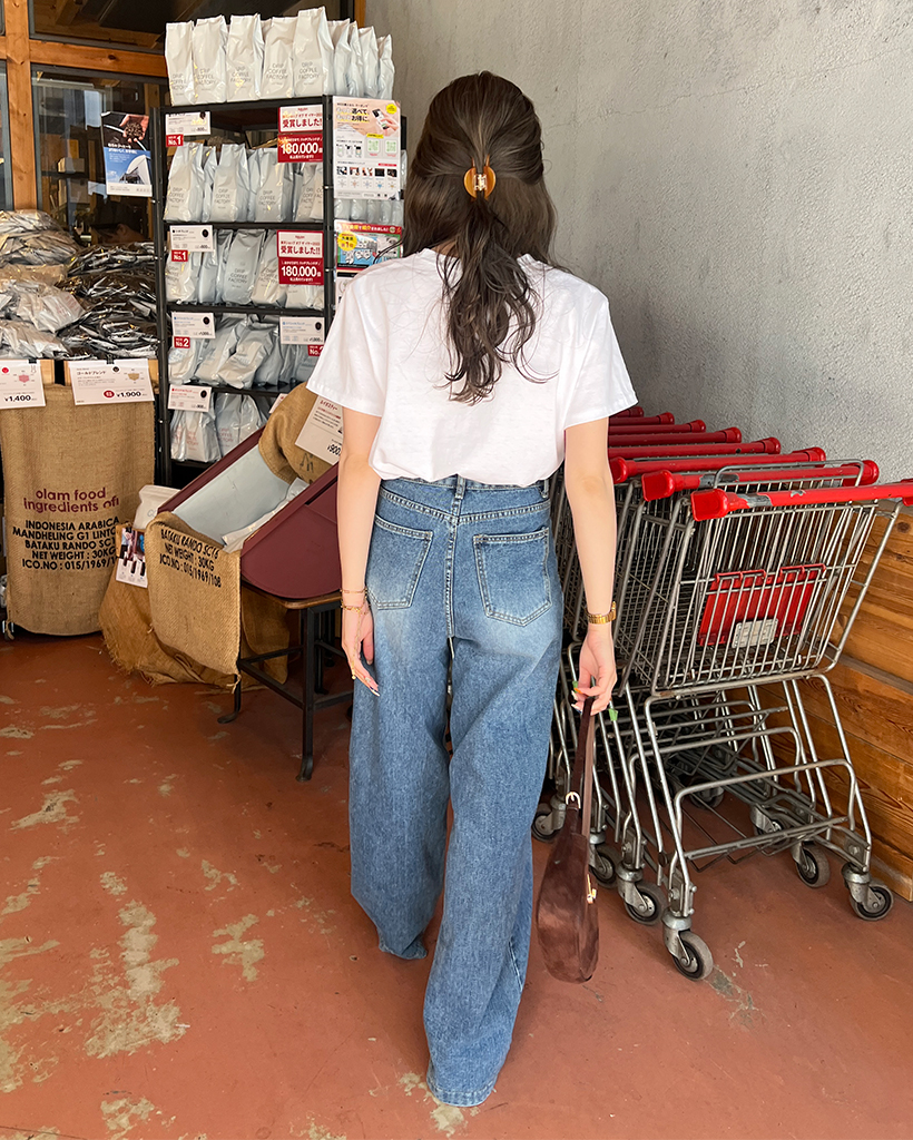 ゆか  シアートップス レディース Vネック 透け感 長袖 春夏・(80