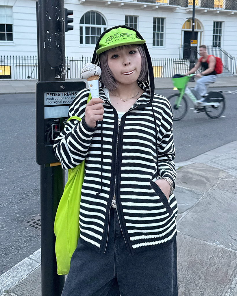 STONE  「美品」フード付きカーディガン Dewlily カーディガン フード付きカーディガン レディース : ZOZOTOWN