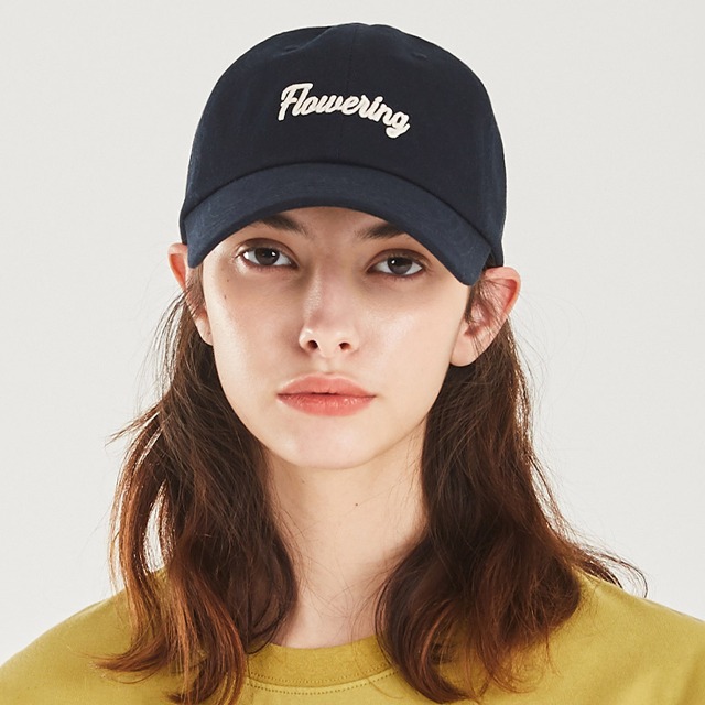 Flower Ring Washed Cotton Ball Cap (Navy) | ファッション通販サイト