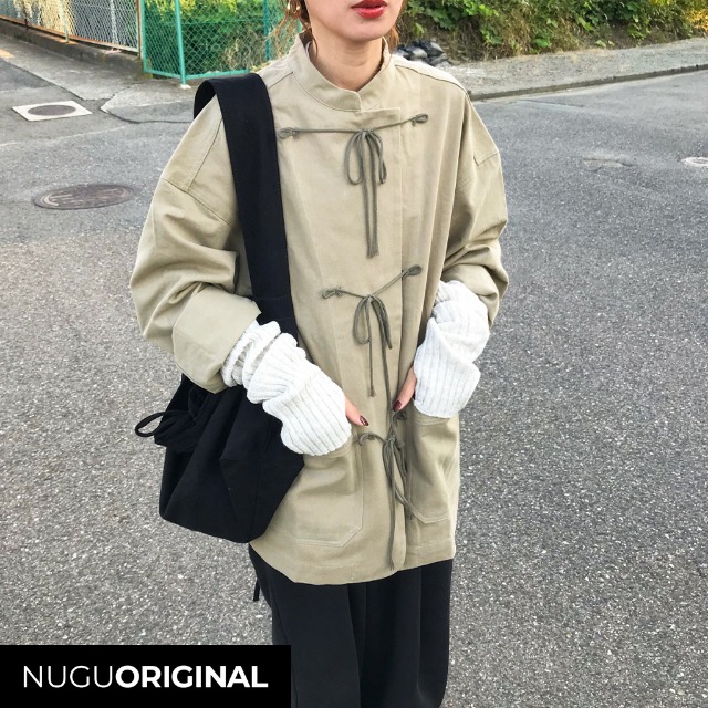 ORIGINAL) standneck strap jacket | ファッション通販サイト NUGU