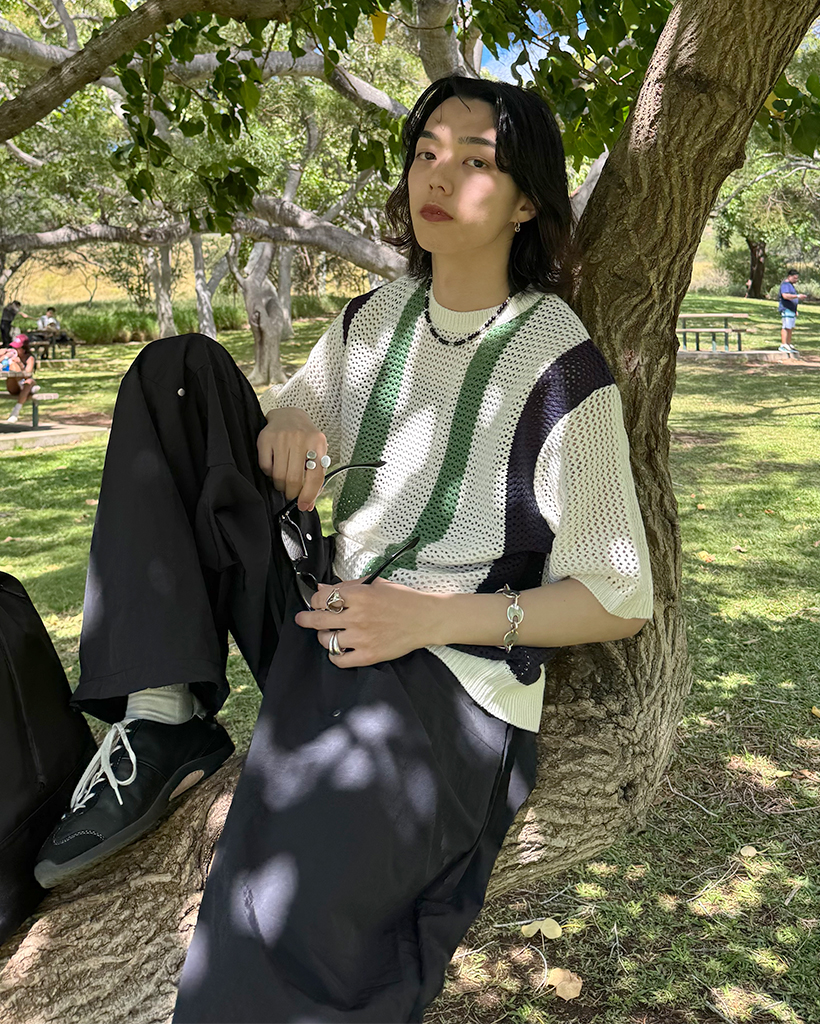 user_242dea43 20471120 ニット半袖 user_242dea43 20471120 ニット半袖 4色]半袖ニット