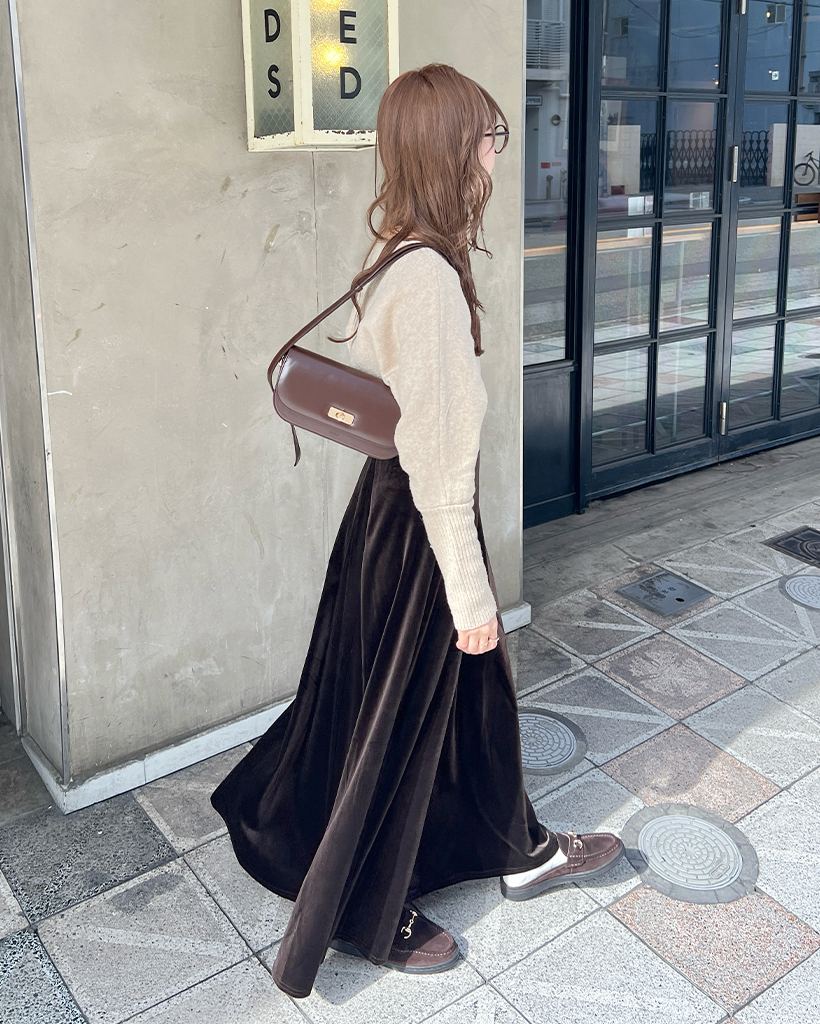 最終価格レアミュベールインディゴプリーツロングスカート 38 KOEISTORE（コウエイストア） プリーツスカート レディース 秋 冬 秋冬