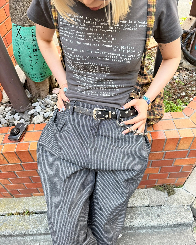 グレー スエード スタッズベルト S/M gimaguas スタースタッズベルト | ファッション通販サイト NUGU