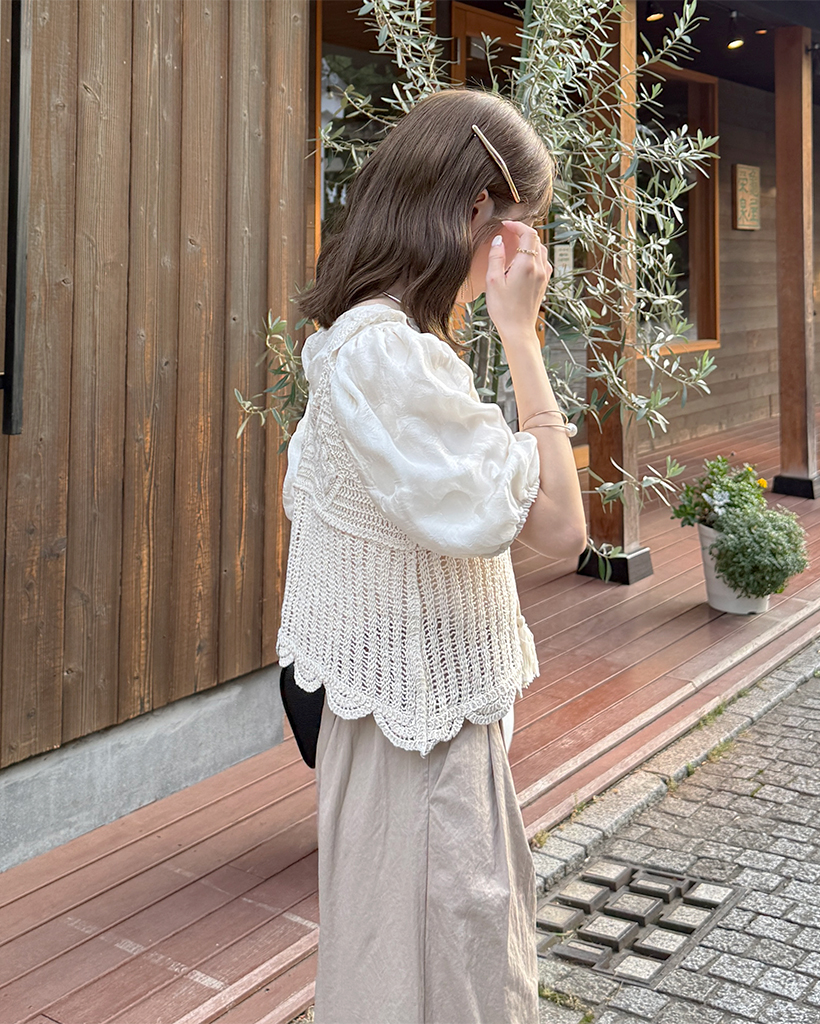 ヴィンテージクロシェベスト | ファッション通販サイト NUGU