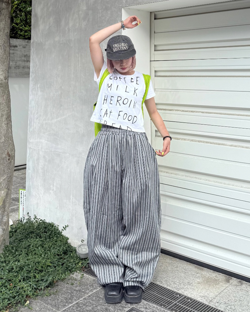 新品タグ付き！コットンストライプオバールパンツ（g） セール】 【MEN】ストライプ柄 パンツ （その他パンツ）｜23区