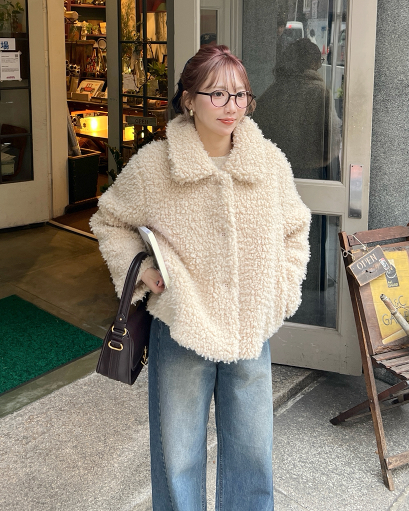 ボアカラージャケット | ファッション通販サイト NUGU