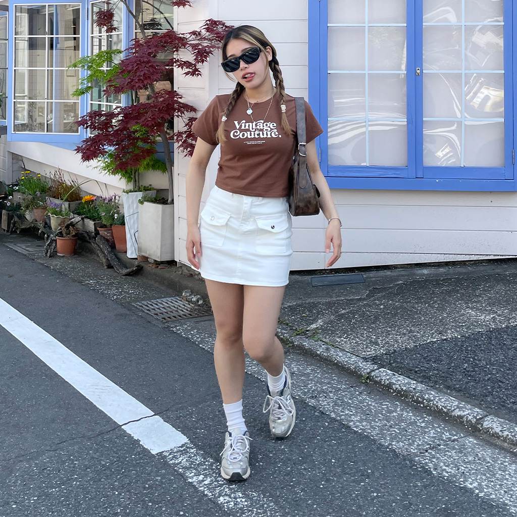 ダブルポケットミニスカート | ファッション通販サイト NUGU