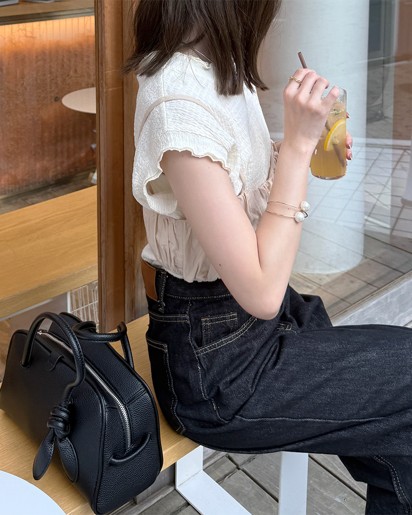 ぴみ シャーリングクロップドビスチェ | ファッション通販サイト NUGU