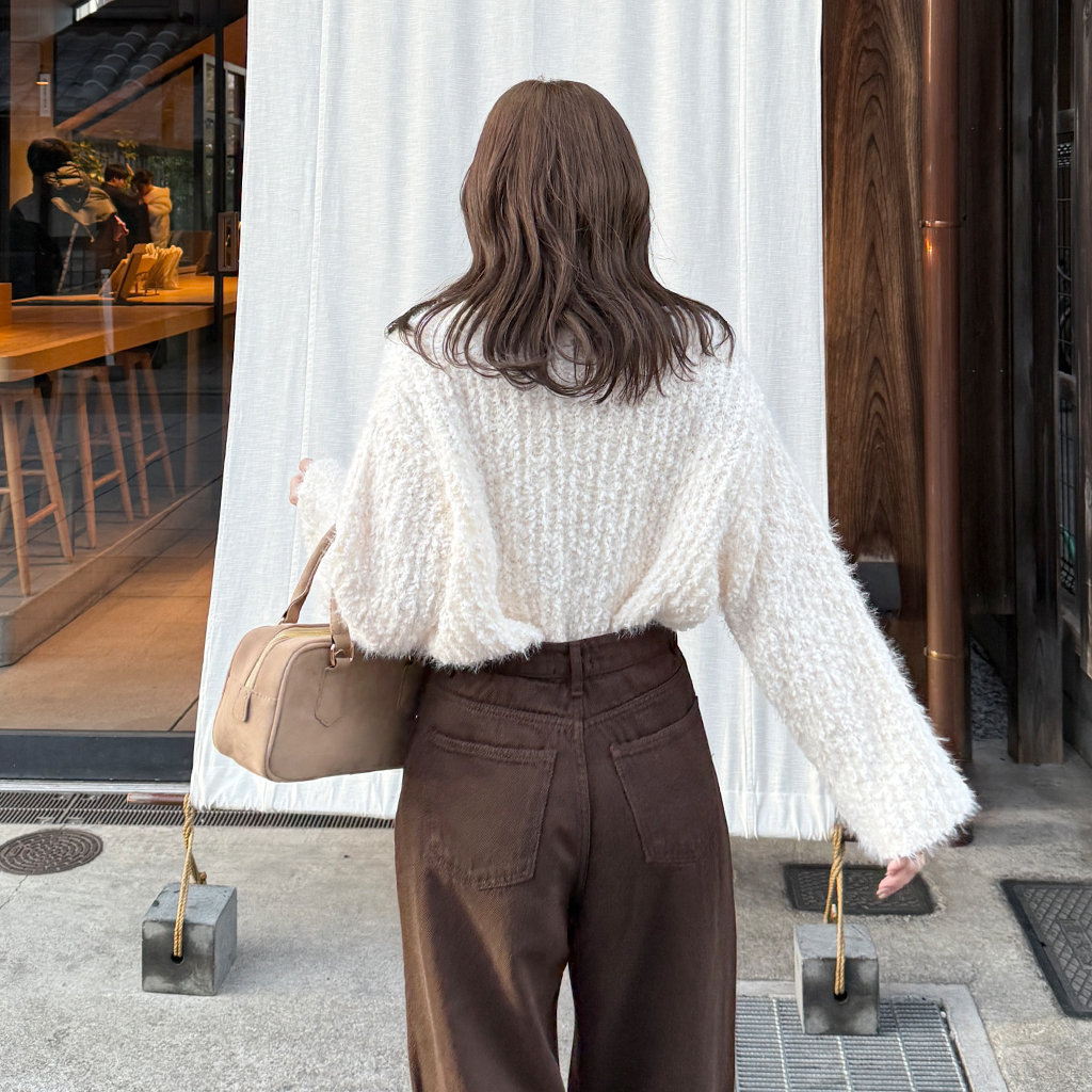 No.3113商品 ブークレディテールVネックニット | ファッション通販サイト NUGU