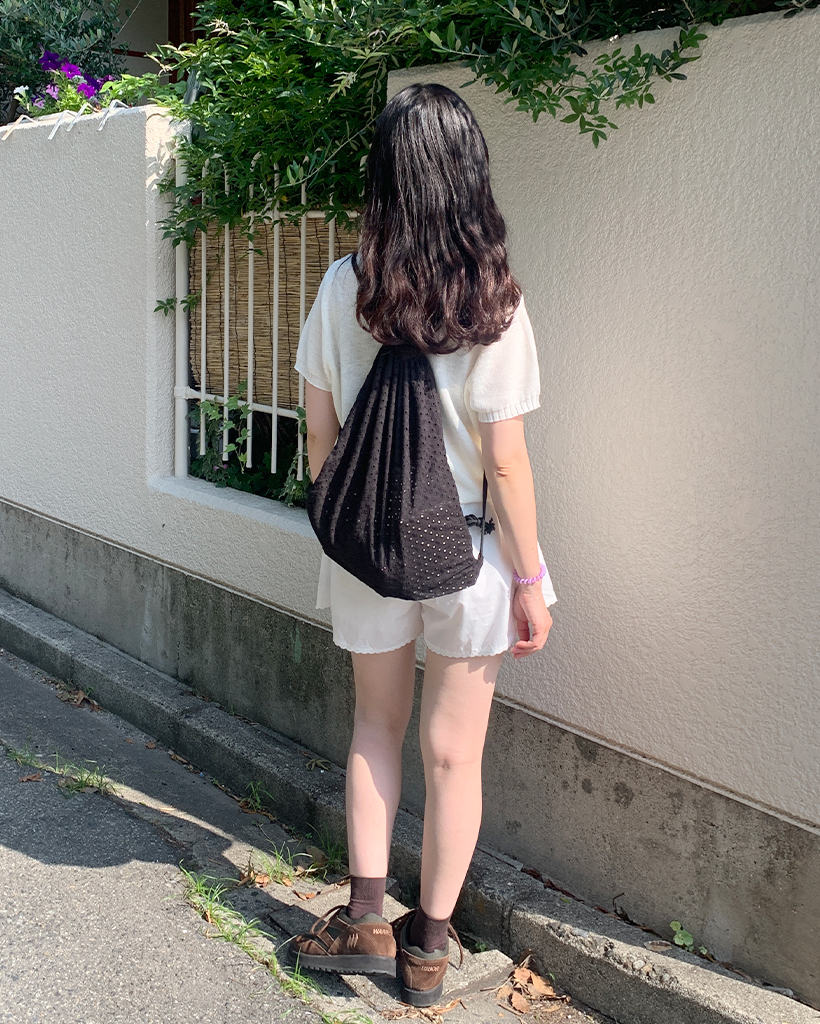 パンチングレースストリングナップサック | ファッション通販