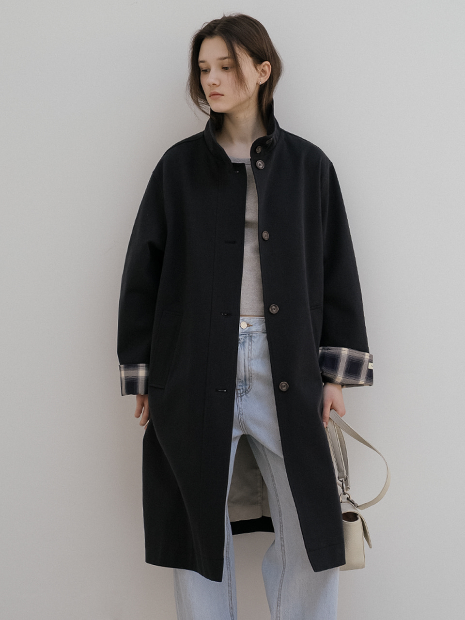 Check point long trench coat [TISP05CT02]_Navy
