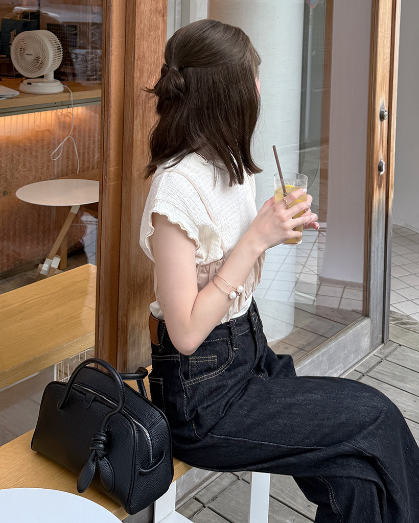 シャーリングクロップドビスチェ | ファッション通販サイト NUGU