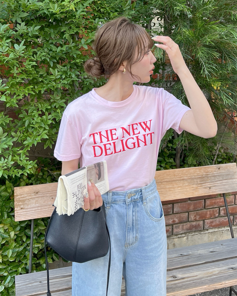 ディライトレタリング半袖Tシャツ | ファッション通販サイト NUGU