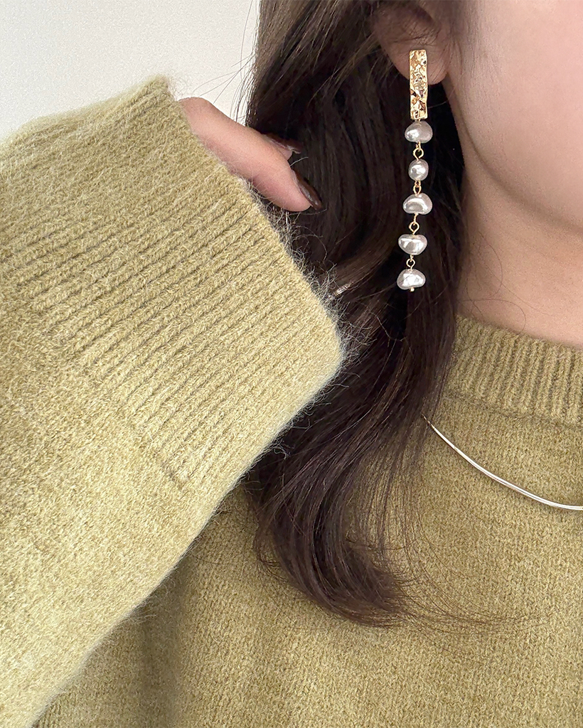 ハートパールピアス | ファッション通販サイト NUGU