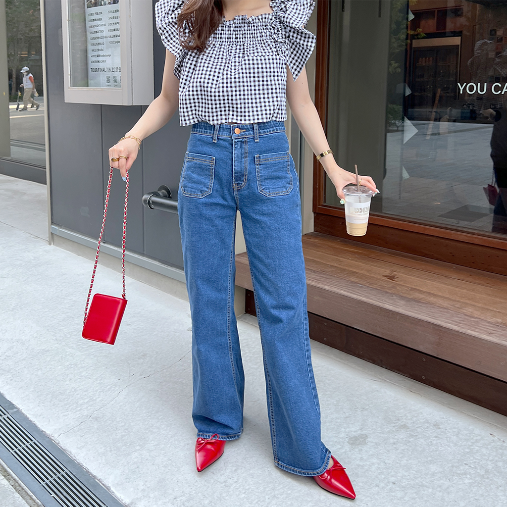 パッチポケットデニムパンツ | ファッション通販サイト NUGU