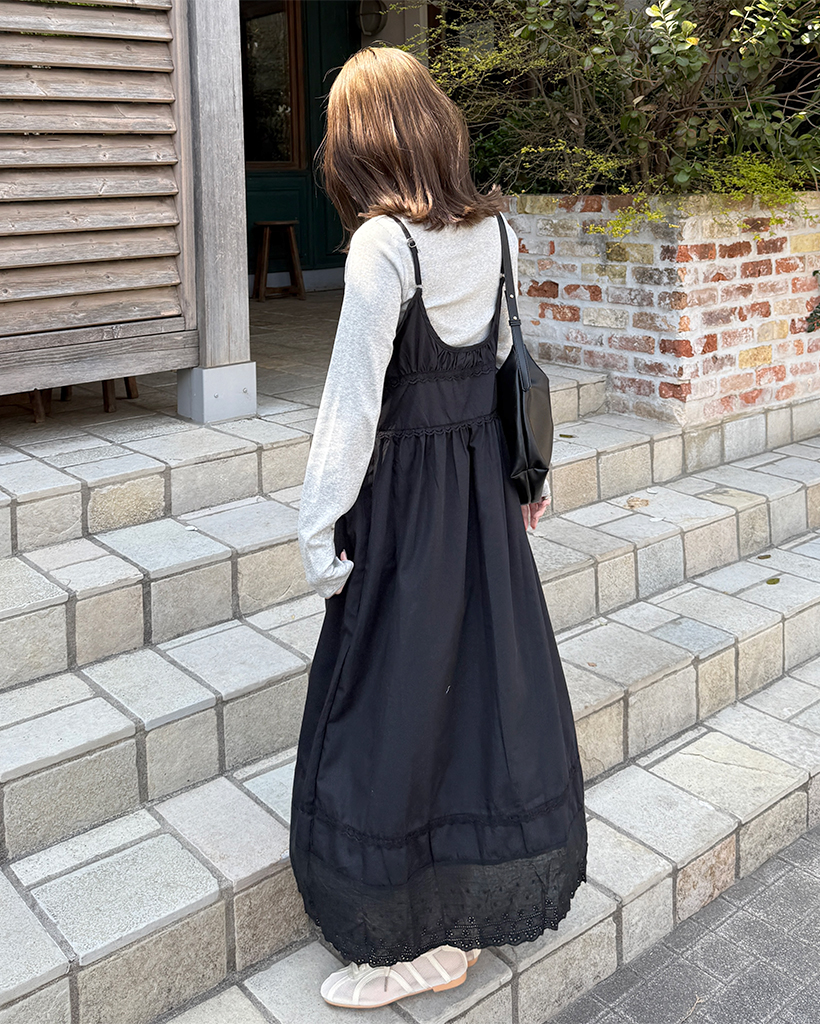 G/FORE スリーブレス ポロワンピース 38 ブラック ànuke online store（アンヌーク） / Sleeveless Pintuck